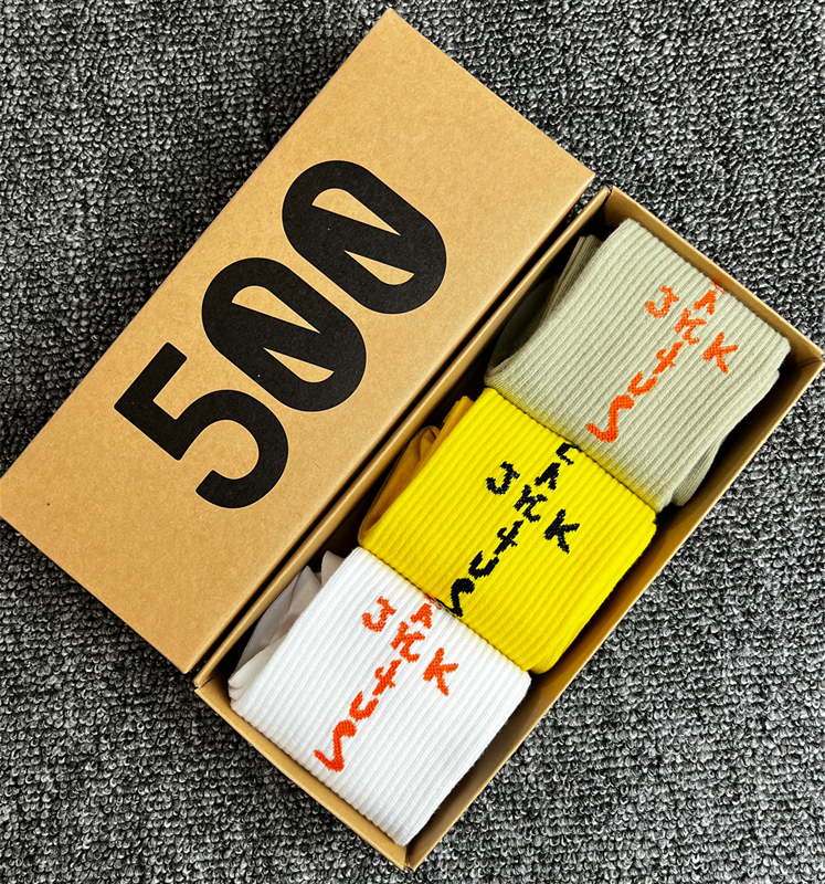 3x Pairs CACTUS JACK Travis Scott Socks + Box